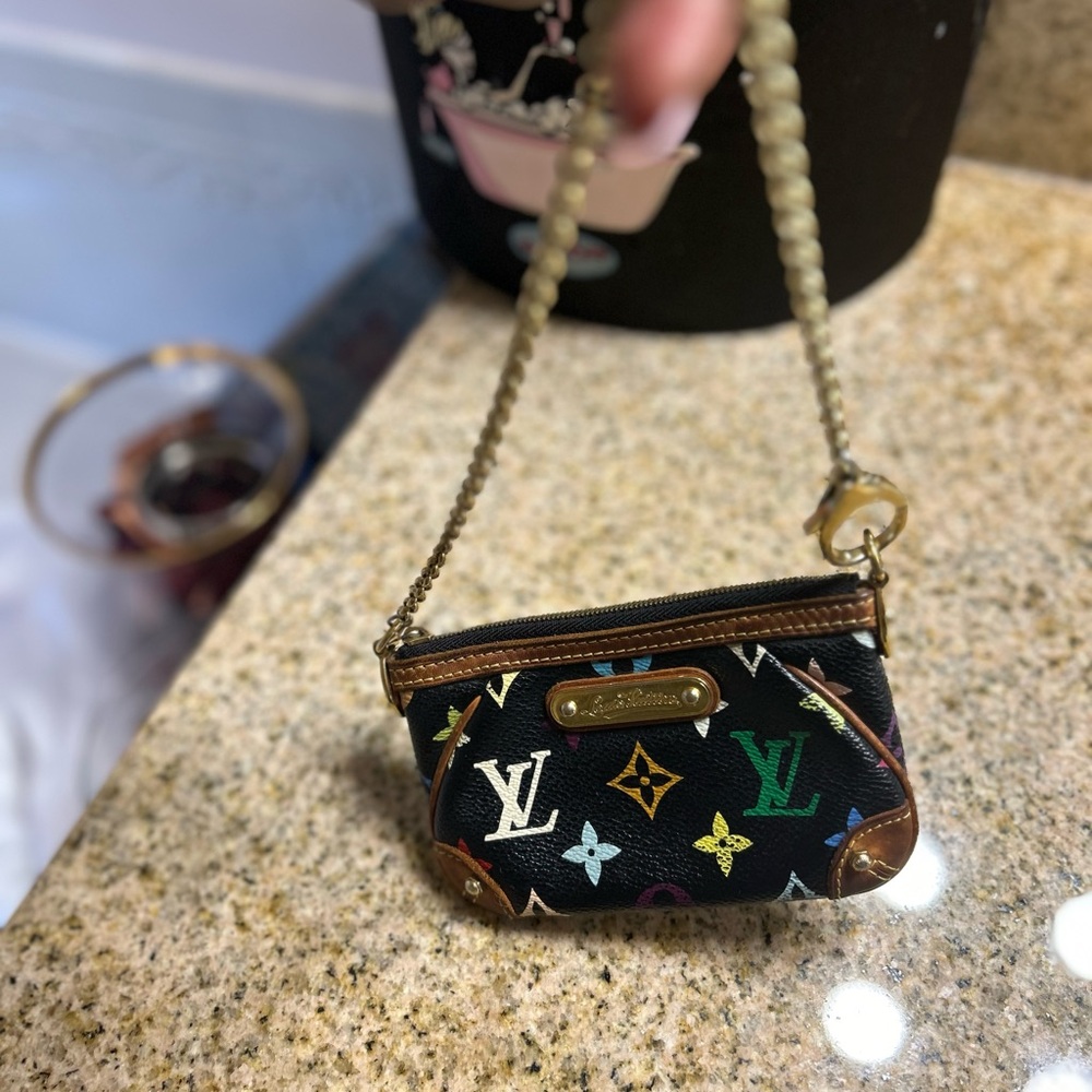 Louis Vuitton Pochette Mila Monogram Multicolor Black - Picture 5 of 6